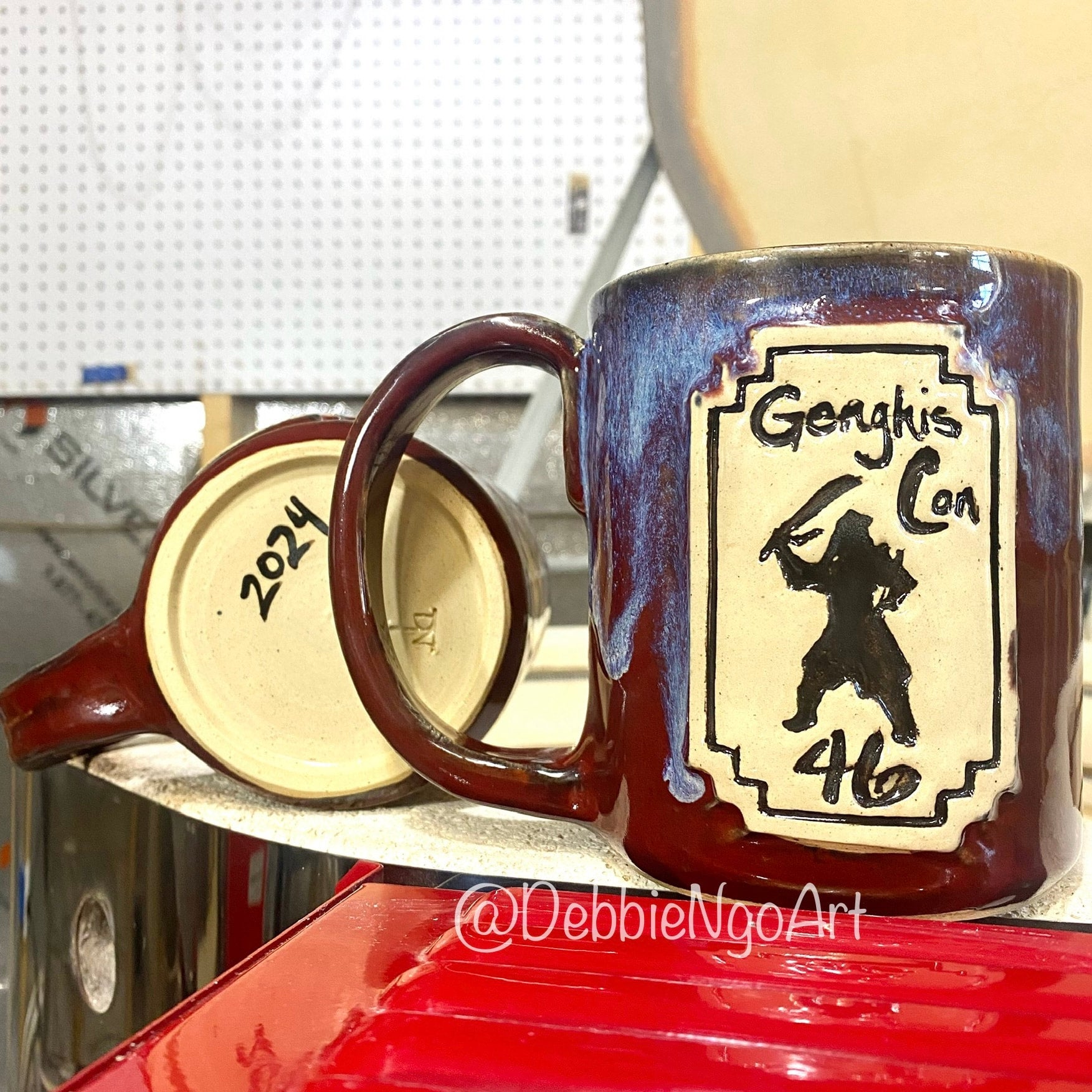 Preorder Genghis Con 46 (2024) Mug 16oz Debbie Ngo Art LLC